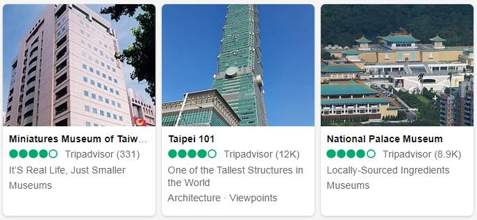 Taiwan Taipei Places to Visit