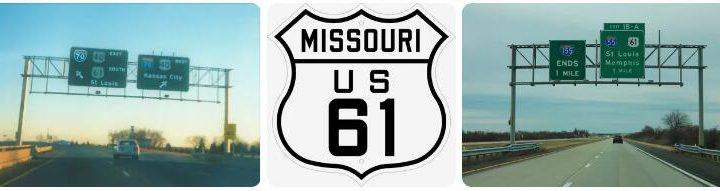 US 59 and 61 in Missouri